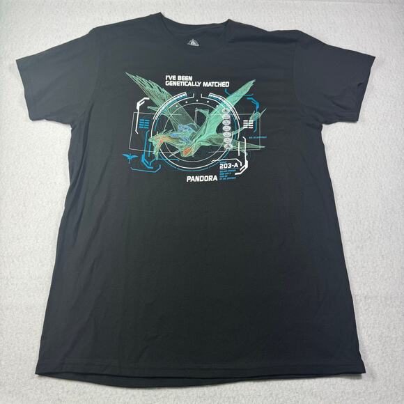 Avatar Pandora Disney Parks Animal Kingdom Shirt Black Large New without Tag - Picture 2 of 5
